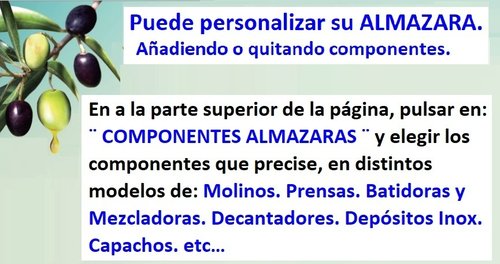 Puede COMPRAR los COMPONENTES de las ALMAZARAS, por SEPARDO.
